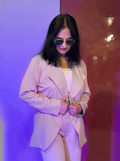 Peach Pink Blazer Suit