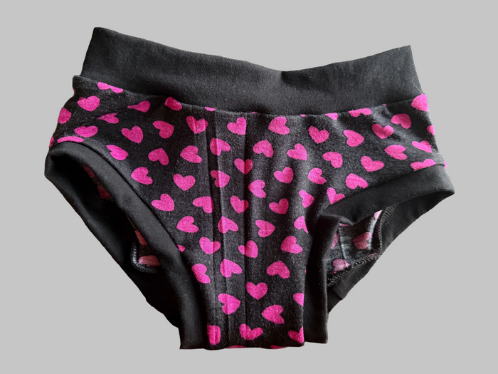 Pink Hearts kids size 7 underwear discount