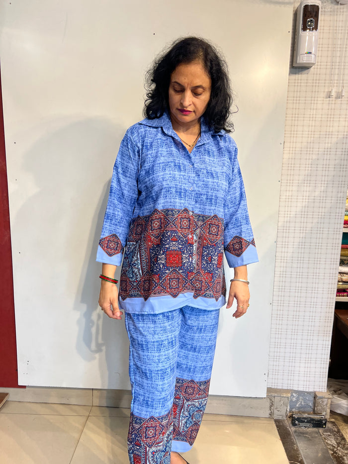 Polycotton Border Design Co-ord Set