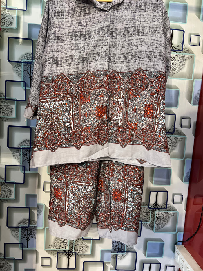 Polycotton Border Design Co-ord Set