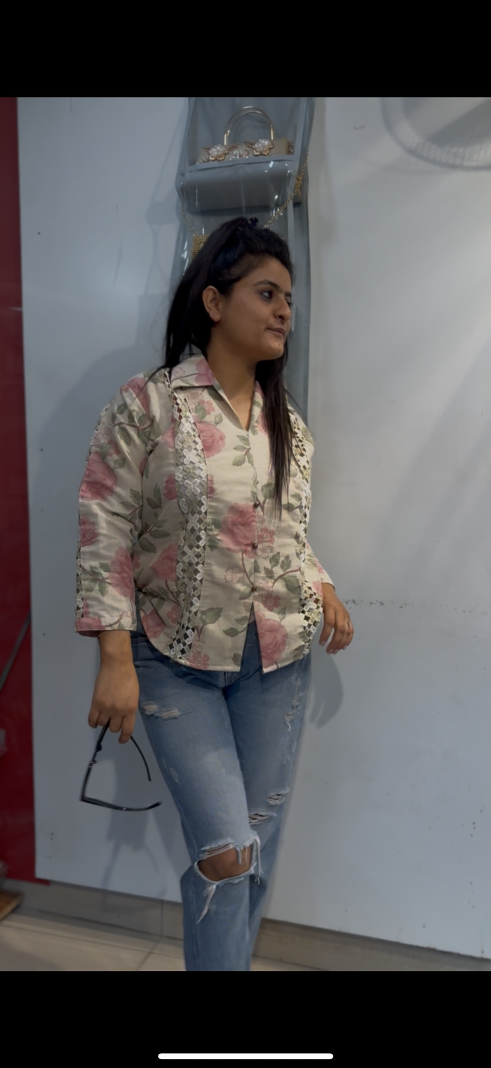 Printed Linen shirt
