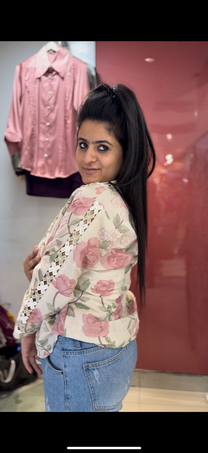 Printed Linen shirt