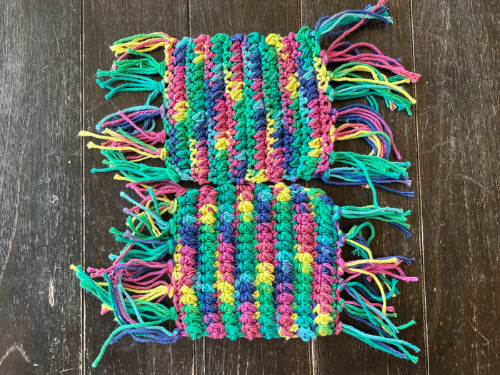 Psychedelic Mug Rug Set