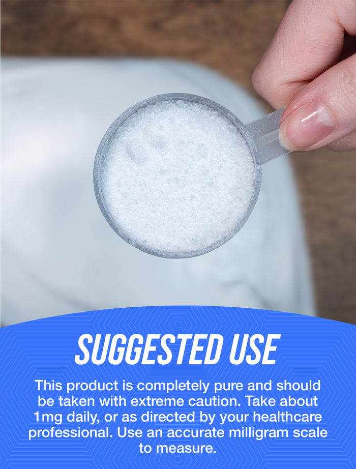Pure biotin powder suggested use image
