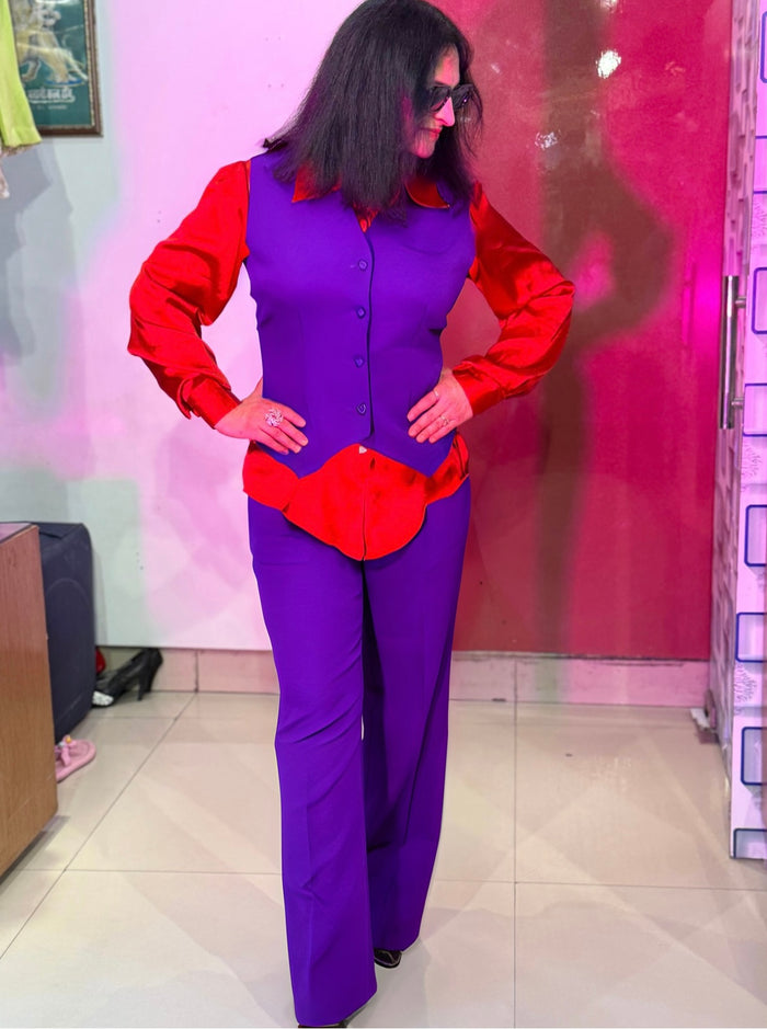 Purple Blazer Suit