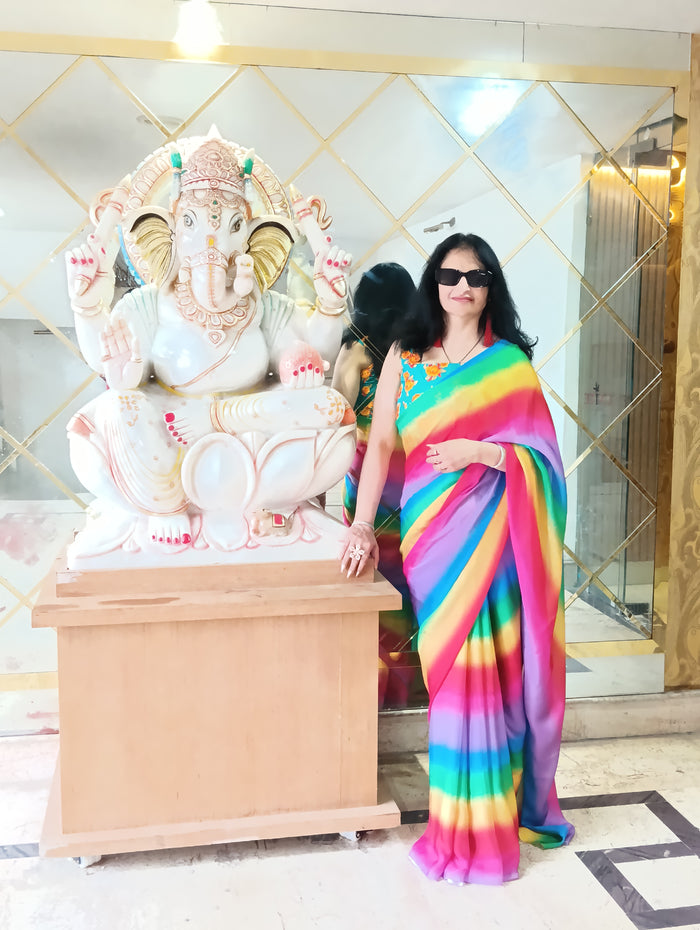 Rainbow 🌈 Saree