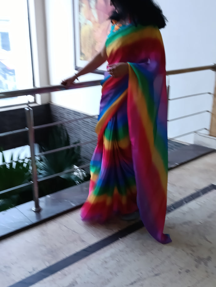 Rainbow 🌈 Saree