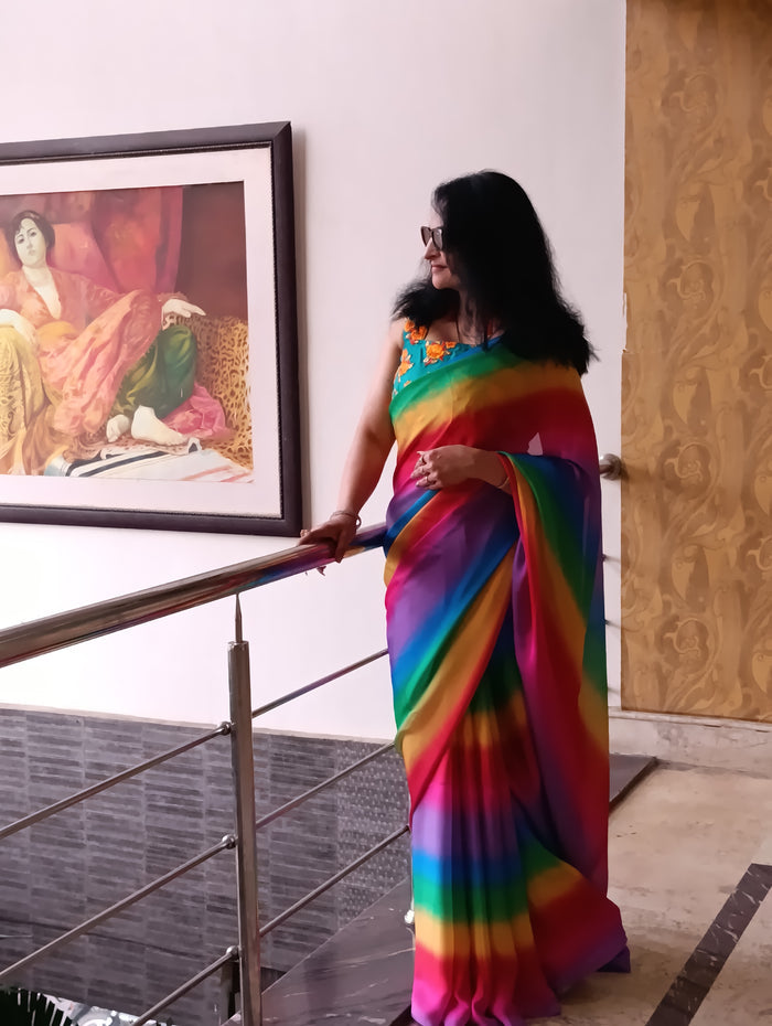 Rainbow 🌈 Saree