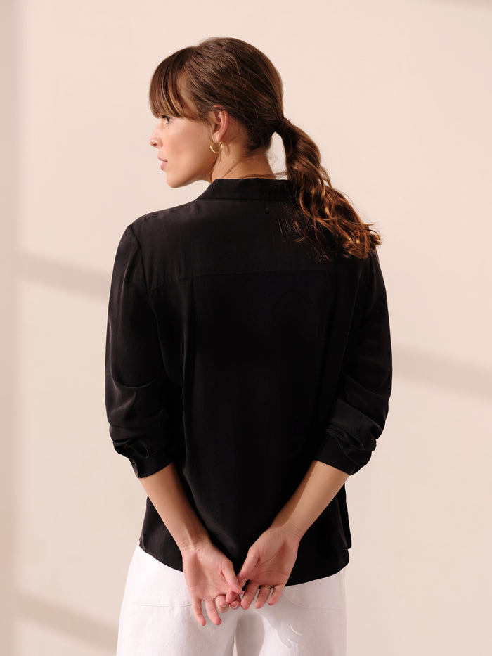 Raw Edge Button Down