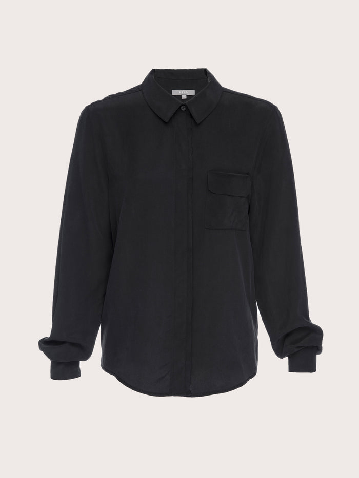 Raw Edge Button Down