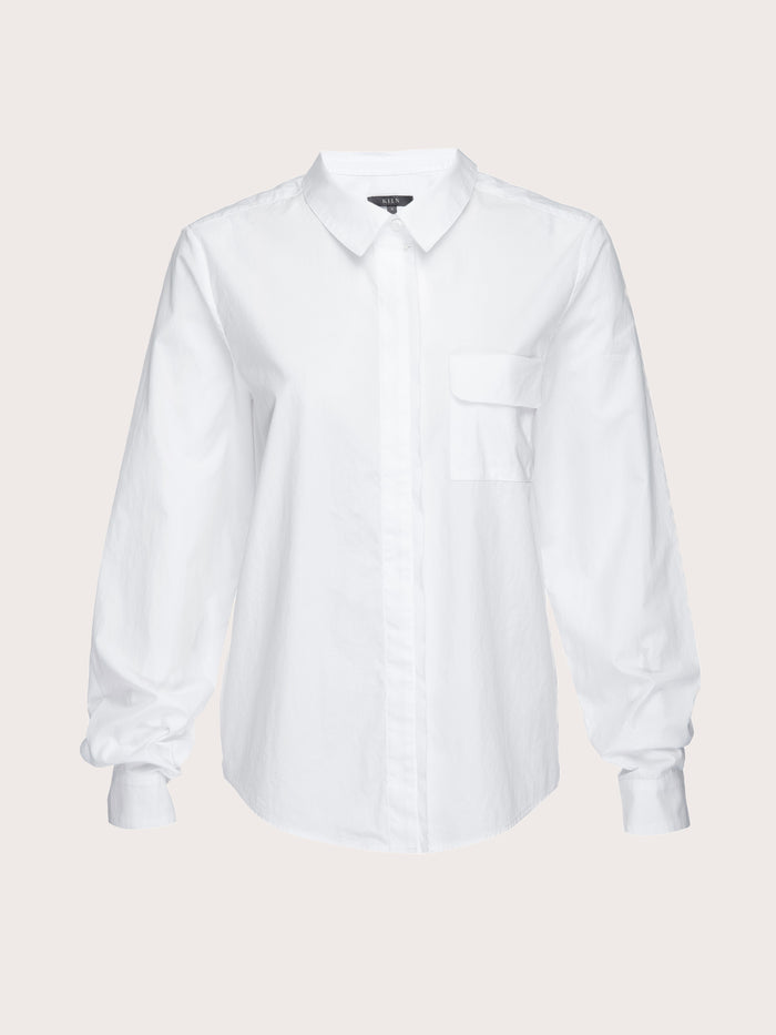 Raw Edge Button Down