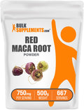 BulkSupplements.com Red Maca Root Powder 500g bag image