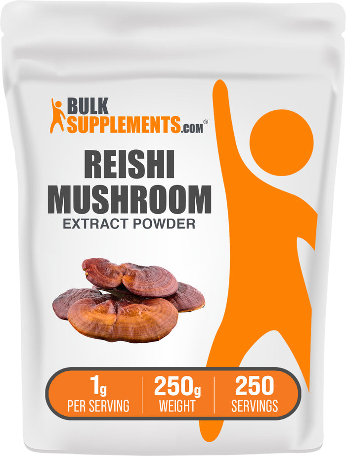 BulkSupplements.com Reishi Mushroom Extract Powder 250g bag image