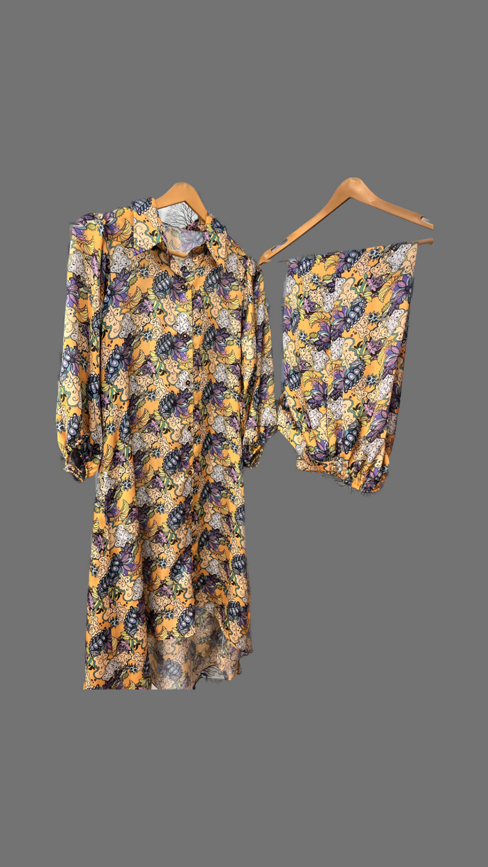 Satin-silk co-ord set