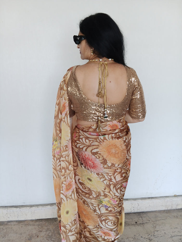 SATIN SILK DIGITAL SAREE