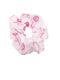 SCR-24-GGO White/Pink Scrunchies