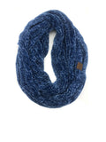 SF-30 DARK DENIM VELOUR SCARF