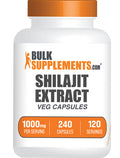 BulkSupplements.com Shilajit Extract 240 capsules bottle image