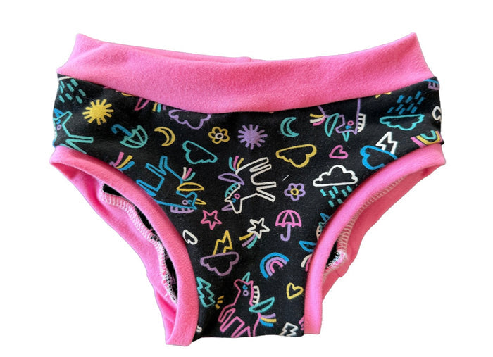 Sketched Unicorns 3t kids Underwear