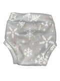 Snowflakes  Large Fleece Diaper Cover