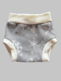 Snowflakes Large Fleece Diaper Cover