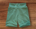 Solid Dark Sage 3-6yr Shortie shorts (longer length)