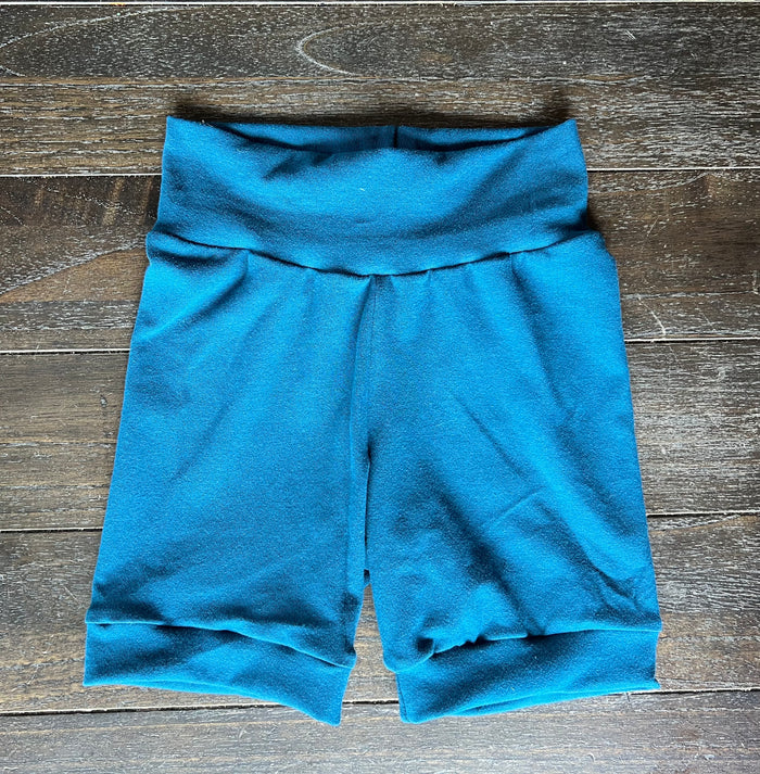 Solid Dark Teal 3-6yr Shortie shorts (longer length)