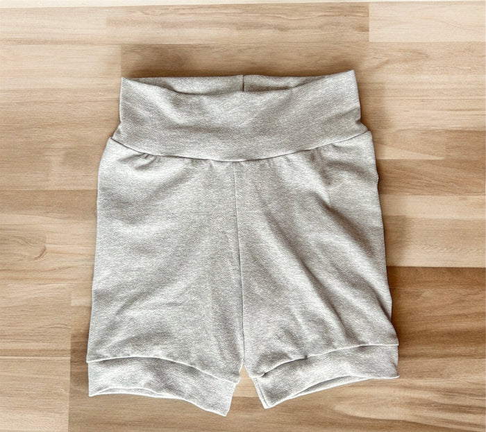 Solid Heather Grey  3-6yr Shortie shorts (longer length)