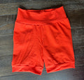 Solid Orange 3-6yr Shortie shorts (longer length)