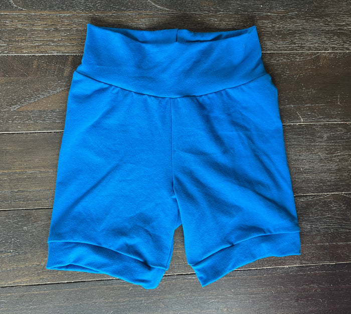 Solid Royal Blue  3-6yr Shortie shorts (longer length)