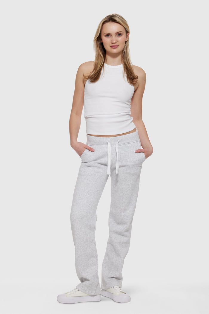 Sweatpant Girl Straight Leg Long Edition Light Grey