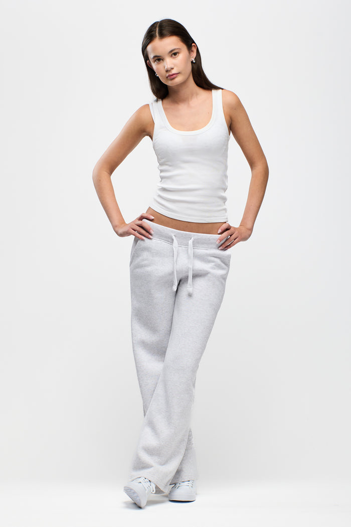 Sweatpants Girl Straight Wide Light Grey