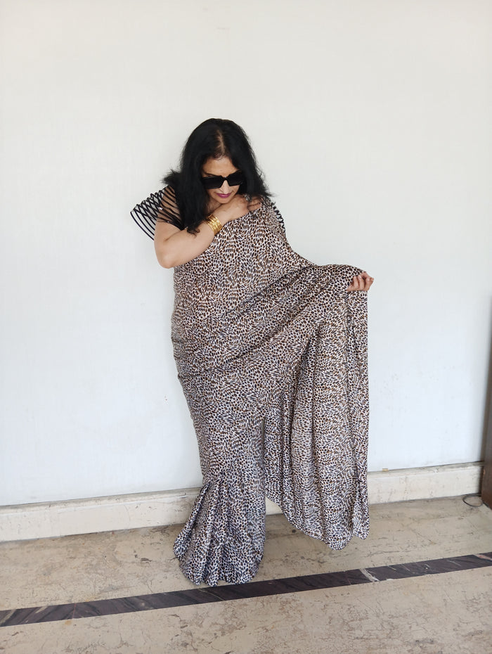 TABBY SILK DIGITAL SAREE
