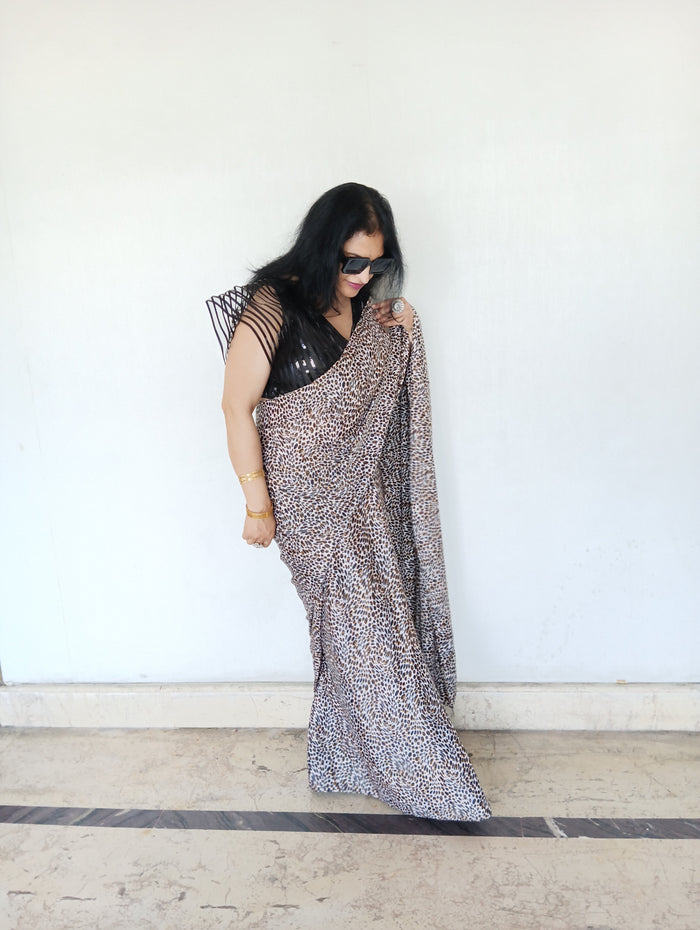 TABBY SILK DIGITAL SAREE
