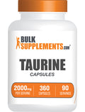 BulkSupplements.com Taurine Capsules 360 ct bottle image