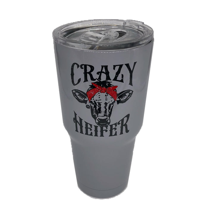 TB2468 Crazy Heifer Stainless Steel Tumbler
