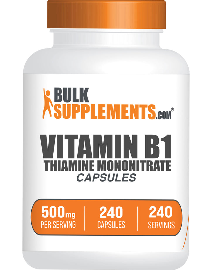 Thiamine Mononitrate Vitamin B1 Capsules 240ct 500mg Main Image