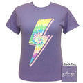 Tie Dye Bolt-Violet SS-2316