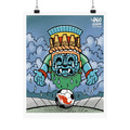Tlaloc Tears Poster — Matte Vertical Art Print by Lalo Alcaraz