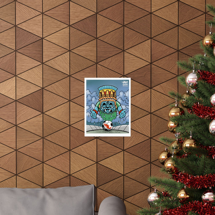 Tlaloc Tears Poster — Matte Vertical Art Print by Lalo Alcaraz