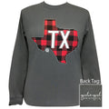 TX Buffalo Plaid-Charcoal LS-2148