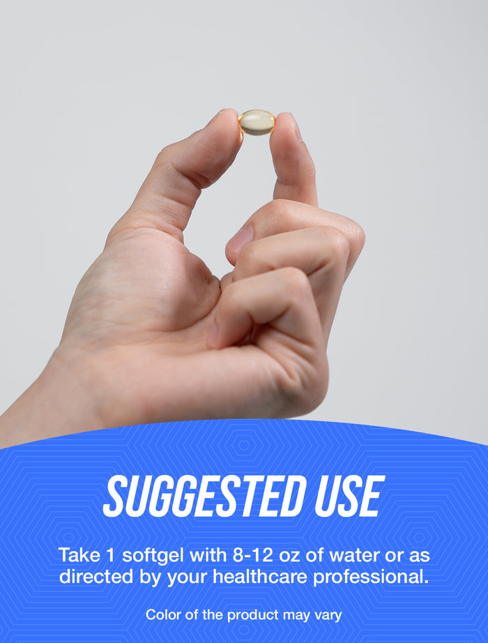 Vitamin D3 softgels suggested use image