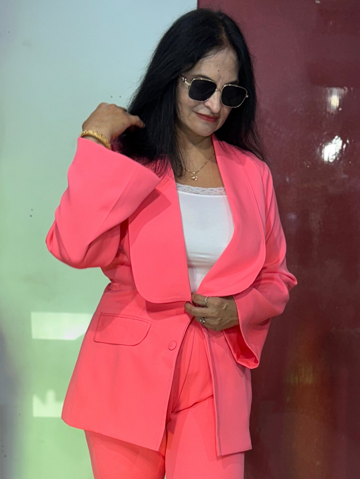 Warm Pink Blazer Suit