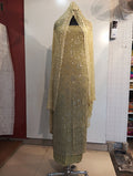 Watery sequin embroidered suit set