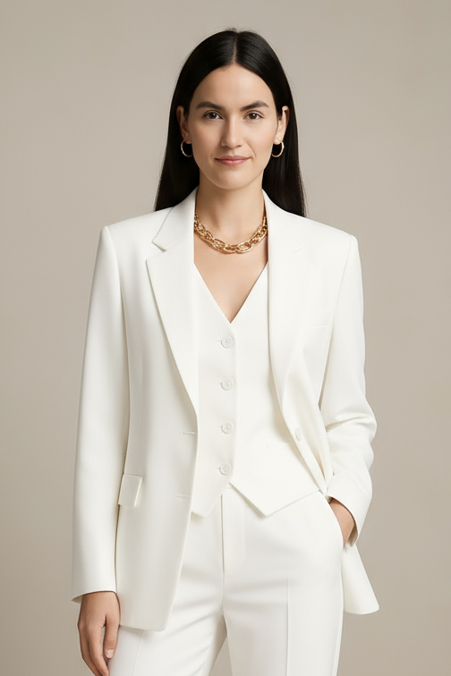 White Blazer Suit