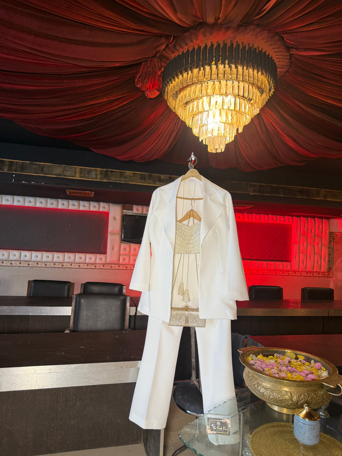 White Blazer Suit