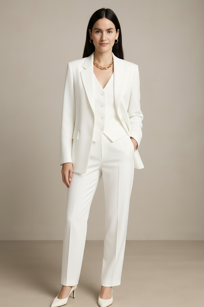 White Blazer Suit