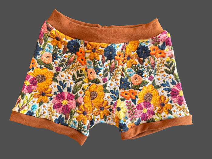 Wildflower Embroidery 6Y kids Boxer Briefs Underwear