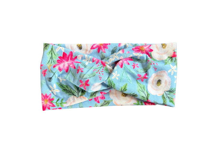 Winter Floral  Adult Headband