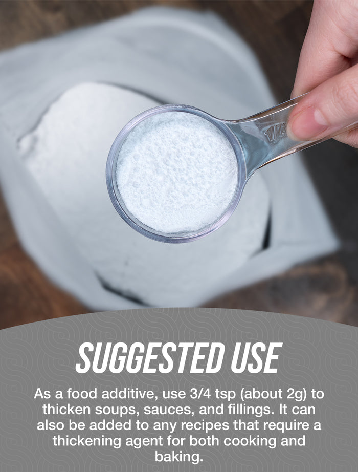 Xanthan gum powder suggested use image